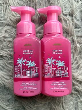 BBW MEET ME IN MIAMI FOAMING HAND SOAPS x2 NWT